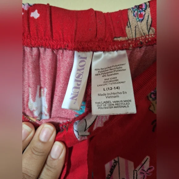 JOYSPUN Christmas Pajama Sleep Women’s Jogger Sz L Festive - Picture 6 of 6